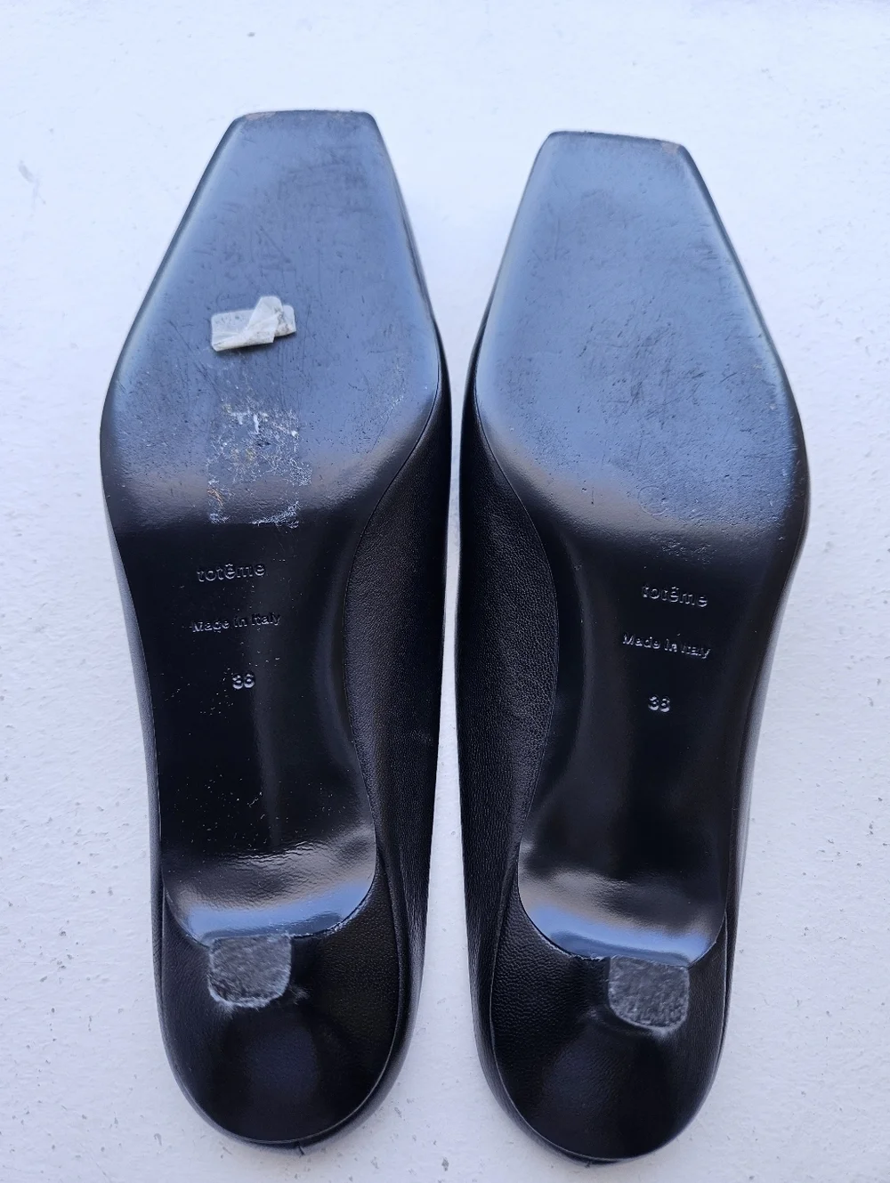 Toteme Black Leather Mules Size 38 With Box and Dustbag!